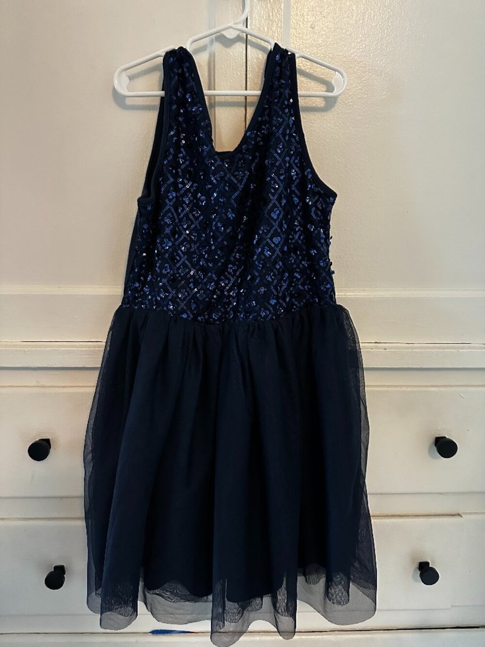Super Cute Navy Blue Girls Dress Size 10/12 NWT